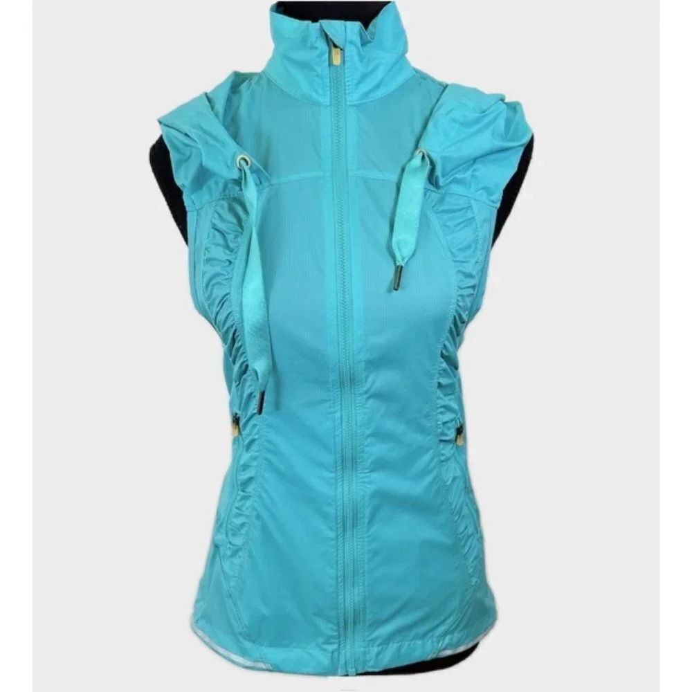 Lululemon Clarity Teal Athletic Hooded Vest